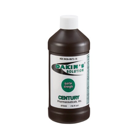 Picture of Wound Antimicrobial Cleanser Dakin's® Quarter Strength 16 oz. Bottle Sodium Hypochlorite00436067216