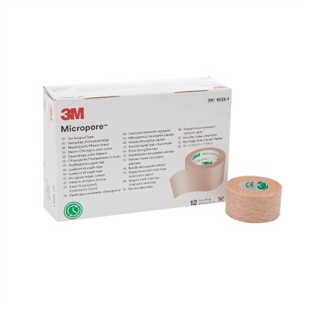 Picture of Medical Tape 3M™ Micropore™ Easy Tear Paper 1 Inch X 10 Yard Tan NonSterile1533-1