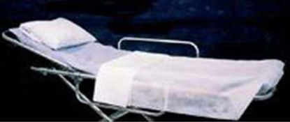 Picture of Stretcher Sheet Fitted 30 X 72 Inch Blue DisposableEF600