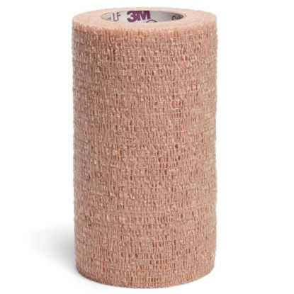 Picture of Cohesive Bandage 3M™ Coban™ LF 4 Inch X 5 Yard Standard Compression Self-adherent Closure Tan NonSterile2084