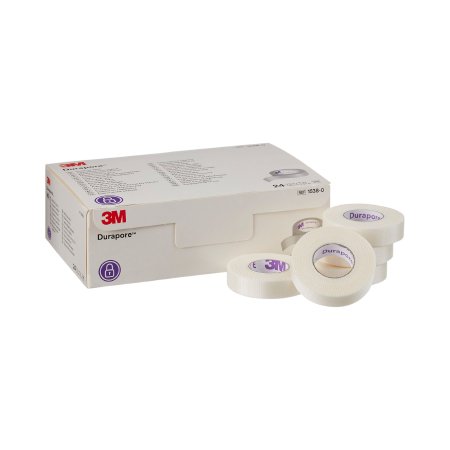 Picture of Medical Tape 3M™ Durapore™ High Adhesion Silk-Like Cloth 1/2 Inch X 10 Yard White NonSterile1538-0