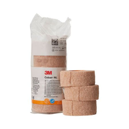 Picture of Cohesive Bandage 3M™ Coban™ LF 1 Inch X 5 Yard Standard Compression Self-adherent Closure Tan NonSterile2081