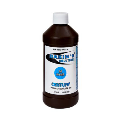 Picture of Wound Antimicrobial Cleanser Dakin's® Full Strength 16 oz. Bottle Sodium Hypochlorite00436094616