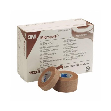 Picture of Medical Tape 3M™ Micropore™ Easy Tear Paper 1/2 Inch X 10 Yard Tan NonSterile1533-0