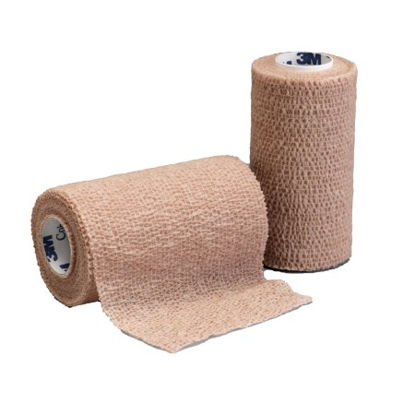 Picture of Cohesive Bandage 3M™ Coban™ 4 Inch X 6-1/2 Yard Standard Compression Self-adherent Closure Tan NonSterile1584L
