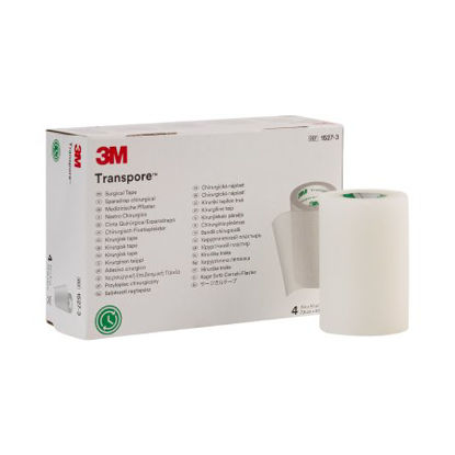 Picture of Medical Tape 3M™ Transpore™ Porous Plastic 3 Inch X 10 Yard Transparent NonSterile1527-3