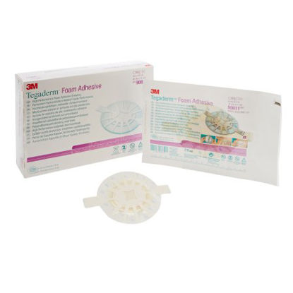 Picture of Foam Dressing 3M™ Tegaderm™ High Performance 4 X 4-1/2 Inch Oval Adhesive with Border Sterile90611