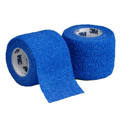 Picture of Cohesive Bandage 3M™ Coban™ 3 Inch X 5 Yard Standard Compression Self-adherent Closure Blue NonSterile1583B