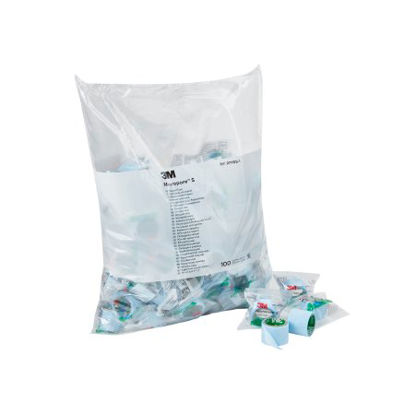 Picture of Medical Tape 3M™ Micropore™ S Single Use Roll Silicone 1 Inch X 1-1/2 Yard Blue NonSterile2770S-1