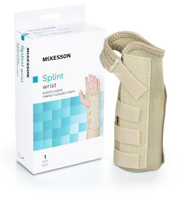 Picture of Wrist Brace McKesson Low Profile / Contoured / Wraparound Aluminum / Cotton / Elastic Right Hand Beige X-Small155-79-87072