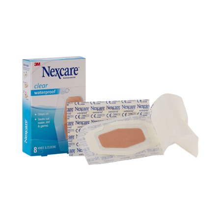 Picture of Adhesive Strip Nexcare™ Waterproof 2-3/8 X 3½ Inch Plastic Knee / Elbow Sheer Sterile581-08
