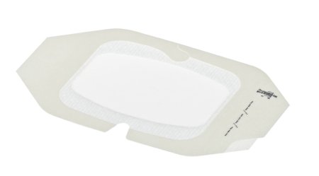 Picture of Transparent Film Dressing with Border 3M™ Tegaderm™ Rectangle 2-3/8 X 2-3/4 Inch Frame Style Delivery With Label Sterile1614