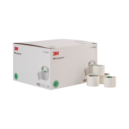 Picture of Medical Tape 3M™ Micropore™ Single Use Roll Paper 1 Inch X 1-1/2 Yard White NonSterile1530S-1
