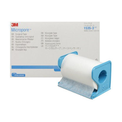Picture of Medical Tape with Dispenser 3M™ Micropore™ Skin Friendly Paper 3 Inch X 10 Yard White NonSterile1535-3