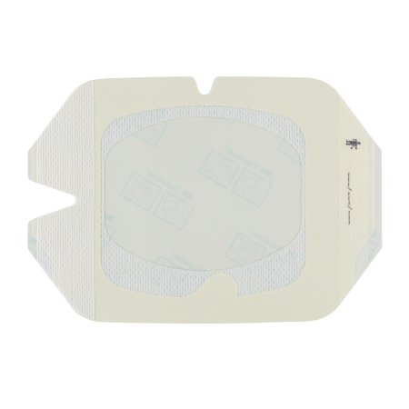 Picture of Transparent Film Dressing with Border 3M™ Tegaderm™ Rectangle 4 X 4-3/4 Inch Frame Style Delivery Without Label Sterile1616