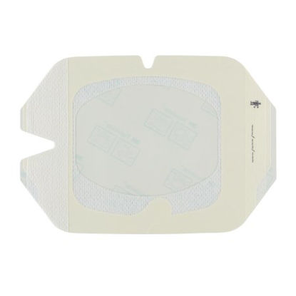 Picture of Transparent Film Dressing with Border 3M™ Tegaderm™ Rectangle 4 X 4-3/4 Inch Frame Style Delivery Without Label Sterile1616