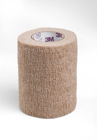 Picture of Cohesive Bandage 3M™ Coban™ LF 3 Inch X 5 Yard Standard Compression Self-adherent Closure Tan Sterile2083S