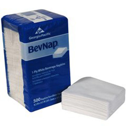 Picture of Beverage Napkin BevNap® White Paper96019