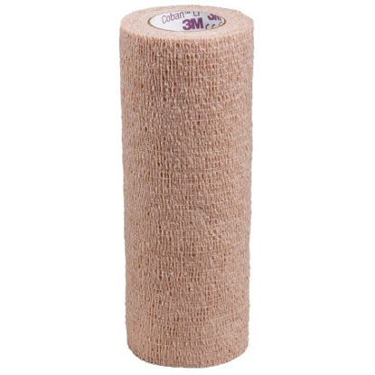 Picture of Cohesive Bandage 3M™ Coban™ LF 6 Inch X 5 Yard Standard Compression Self-adherent Closure Tan NonSterile2086