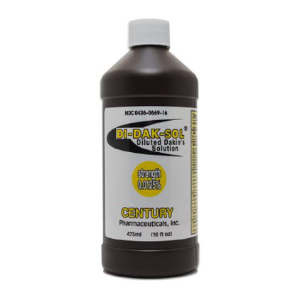 Picture of Antimicrobial Wound Cleanser Di-Dak-Sol® 16 oz. Bottle NonSterile Sodium Hypochlorite00436066916