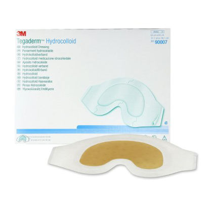 Picture of Hydrocolloid Dressing 3M™ Tegaderm™ 6-3/8 X 6-3/4 Inch Sacral Sterile90007