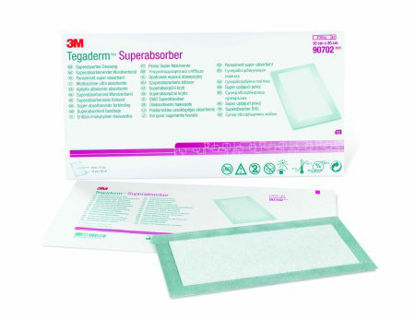 Picture of Super Absorbent Dressing 3M™ Tegaderm™ Superabsorber Polypropylene 3-7/8 X 7-7/8 Inch Sterile90702