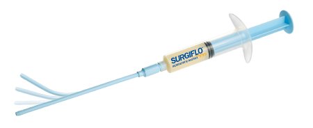 Picture of Absorbable Gelatin Sponge Kit SURGIFLO® Hemostatic Matrix 8 mL Prefilled Syrinige Porcine Gelatin / Human Thrombin Sterile2994