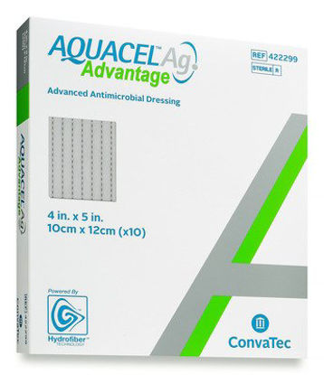 Picture of Silver Dressing Aquacel® Ag Advantage 4 X 5 Inch Rectangle Sterile422299