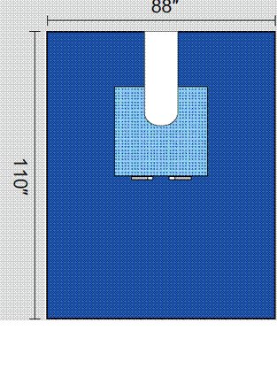 Picture of Orthopedic Drape Orthopedic U-Drape 88 W X 110 L Inch Sterile1222-8710