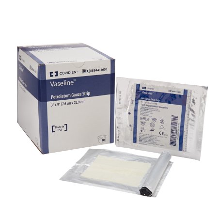 Picture of Impregnated Dressing Vaseline® 3 X 9 Inch Mesh Gauze White Petrolatum Sterile8884413605