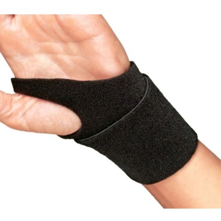 Picture of Wrist Support ProCare® Wraparound / Wristlet Neoprene Left or Right Wrist Black One Size Fits Most79-82050