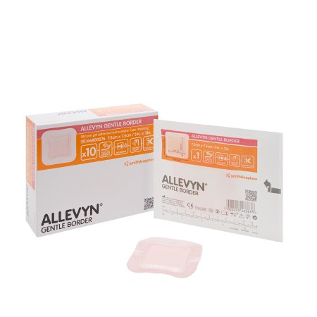 Picture of Silicone Foam Dressing Allevyn Gentle Border 3 X 3 Inch Square Silicone Gel Adhesive with Border Sterile66800276
