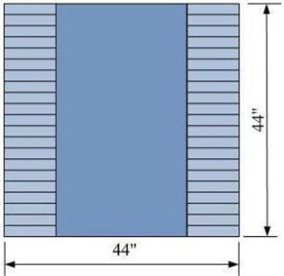 Picture of Back Table Cover 44 X 44 Inch16004