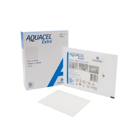 Picture of Hydrofiber Dressing Aquacel® Extra™ Hydrofiber (Sodium Carboxymethylcellulose) 4 X 5 Inch420674