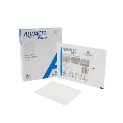 Picture of Hydrofiber Dressing Aquacel® Extra™ Hydrofiber (Sodium Carboxymethylcellulose) 4 X 5 Inch420674