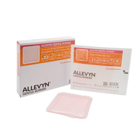 Picture of Silicone Foam Dressing Allevyn Gentle Border 5 X 5 Inch Square Silicone Gel Adhesive with Border Sterile66800279