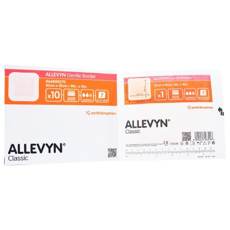 Picture of Silicone Foam Dressing Allevyn Gentle Border 4 X 4 Inch Square Silicone Gel Adhesive with Border Sterile66800270