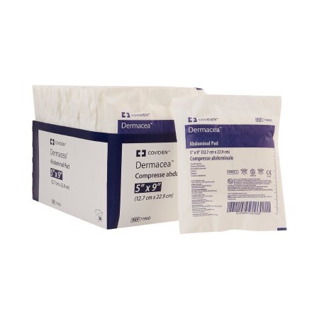 Picture of Abdominal Pad Dermacea™ Nonwoven Fluff 5 X 9 Inch Rectangle Sterile7196D