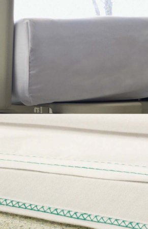 Picture of Bed Sheet Versatility Fitted 36 X 83 X 9 Inch White Cotton 35% / Polyester 65% Reusable16940800