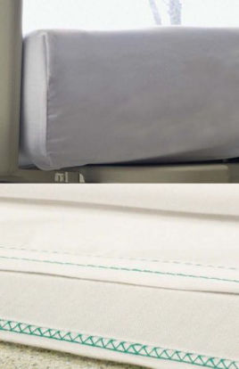 Picture of Bed Sheet Versatility Fitted 36 X 83 X 9 Inch White Cotton 35% / Polyester 65% Reusable16940800