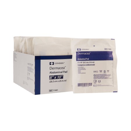 Picture of Abdominal Pad Dermacea™ Nonwoven Fluff 8 X 10 Inch Rectangle Sterile7198D