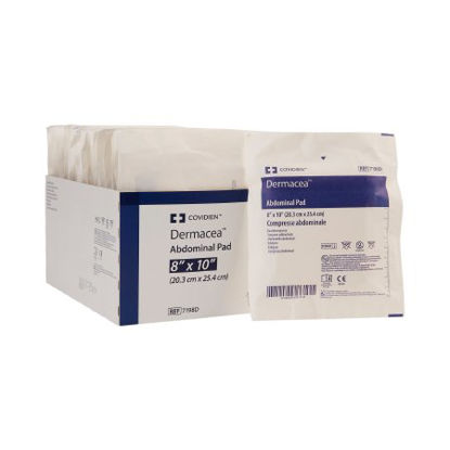Picture of Abdominal Pad Dermacea™ Nonwoven Fluff 8 X 10 Inch Rectangle Sterile7198D