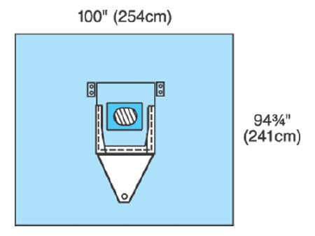 Picture of EENT Drape Neurological Drape 100 W X 95 L Inch Sterile9448