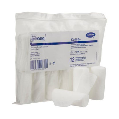 Picture of Conforming Bandage Conco® Woven Gauze 1-Ply 3 Inch X 4-1/10 Yard Roll Shape NonSterile80300000