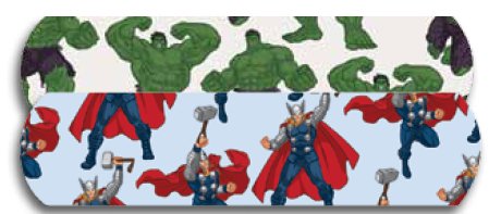 Picture of Adhesive Strip American® White Cross Stat Strip® 3/4 X 3 Inch Plastic Rectangle Kid Design (Antman / Hulk / Black Widow) Sterile1087937