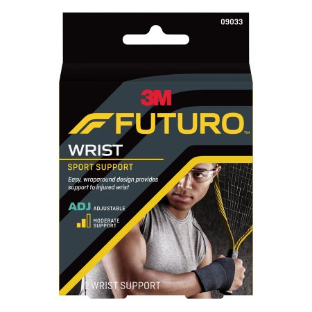 Picture of Wrist Support 3M™ Futuro™ Sport Wraparound Neoprene / Nylon / Polyester Left or Right Hand Black One Size Fits Most09033ENR