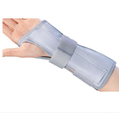Picture of Wrist / Forearm Brace ProCare® Universal Aluminum / Flannelette / Nylon Right Hand Navy Blue One Size Fits Most79-87070