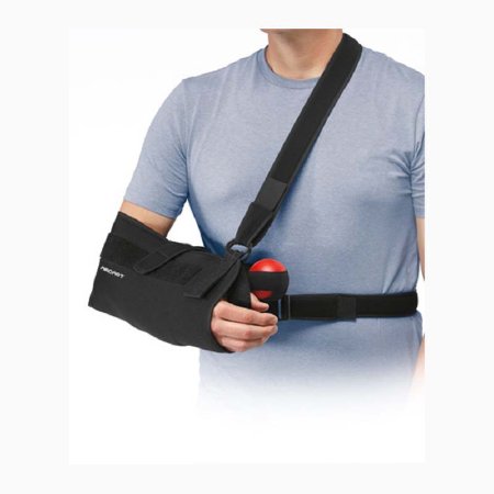 Picture of Shoulder Immobilizer Quick-Fit One Size Fits Most Mesh Fabric Hook and Loop Closure With Abduction Pillow Left or Right Shoulder06AB