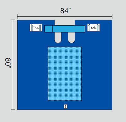 Picture of Cardiovascular Drape Bilateral Underleg / Perineal Drape1222-5025