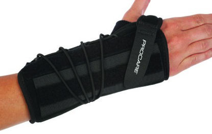 Picture of Wrist Brace ProCare® Quick-Fit® Wrist II Aluminum / Foam / Nylon Left Hand Black X-Large79-87571